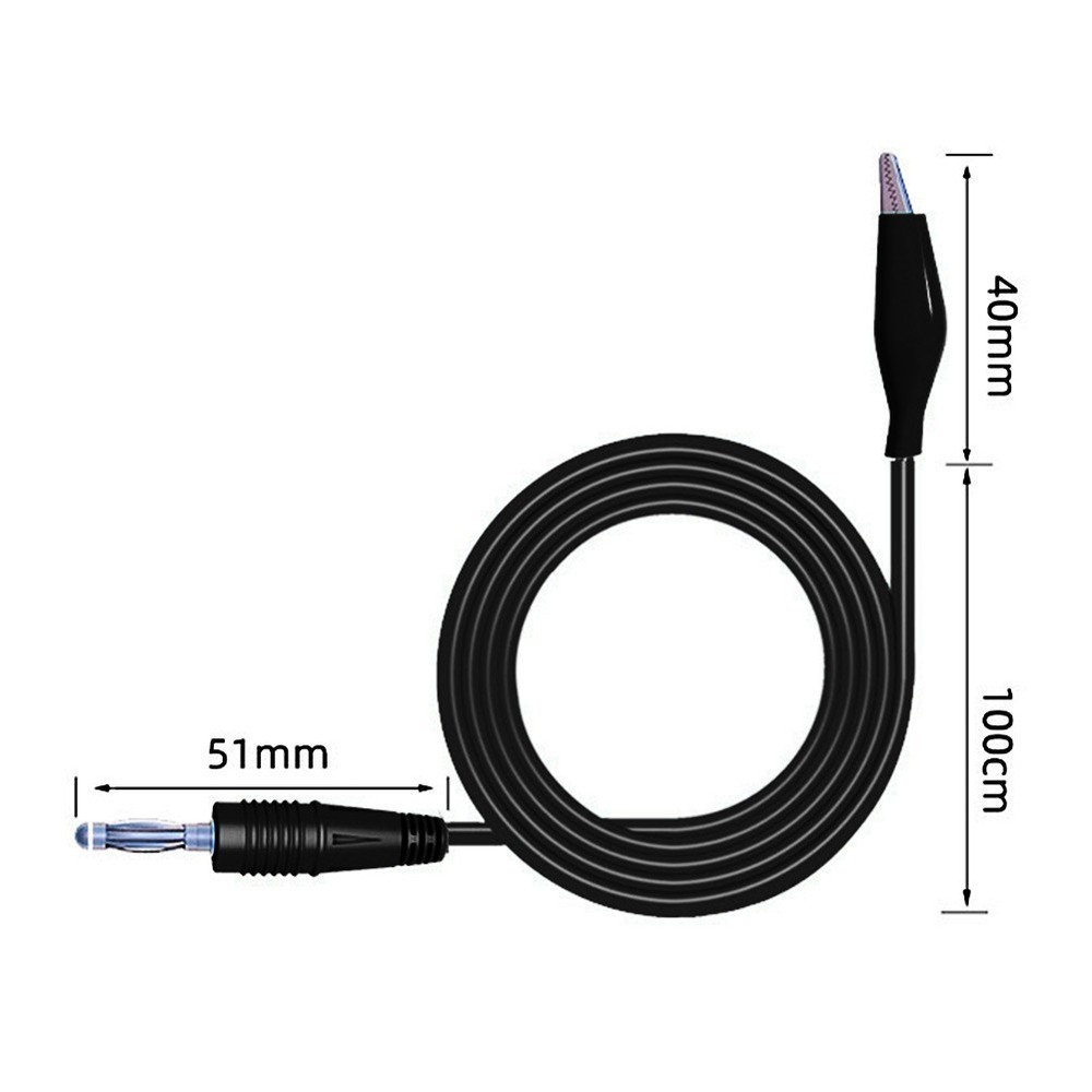 Clips Test Line 104cm 1Pair Dual Measure Tools Test Cable Line
