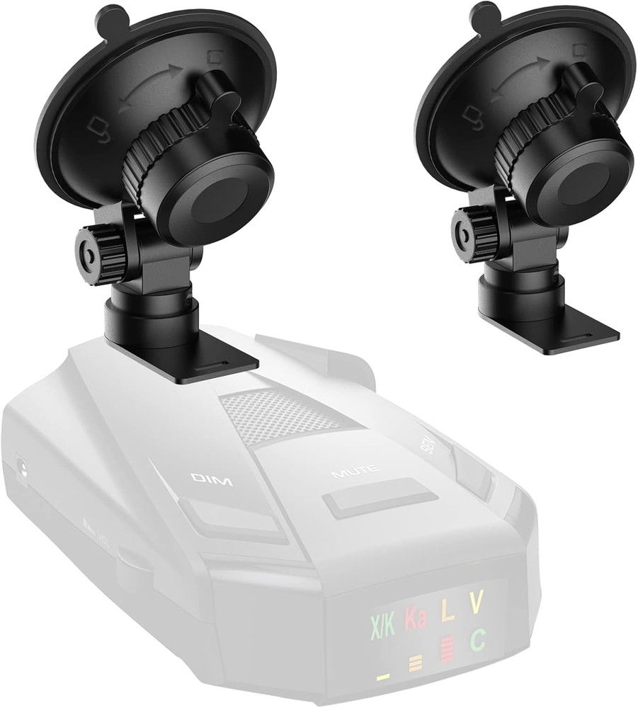 Cobra Radar Mount, Suction Cup Holder for Windshield & Dashboard, Compatible wit