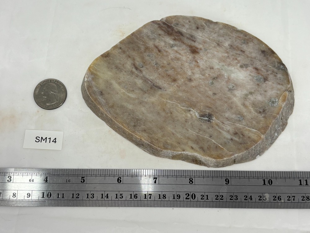 Simi-translucent Sillimanite Slab Cabbing Lapidary Combo Ship Avail