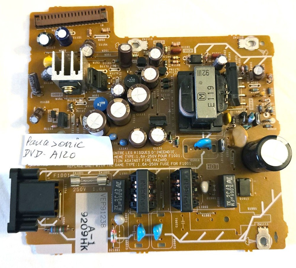 Panasonic DVD-A120 replacement Power Board