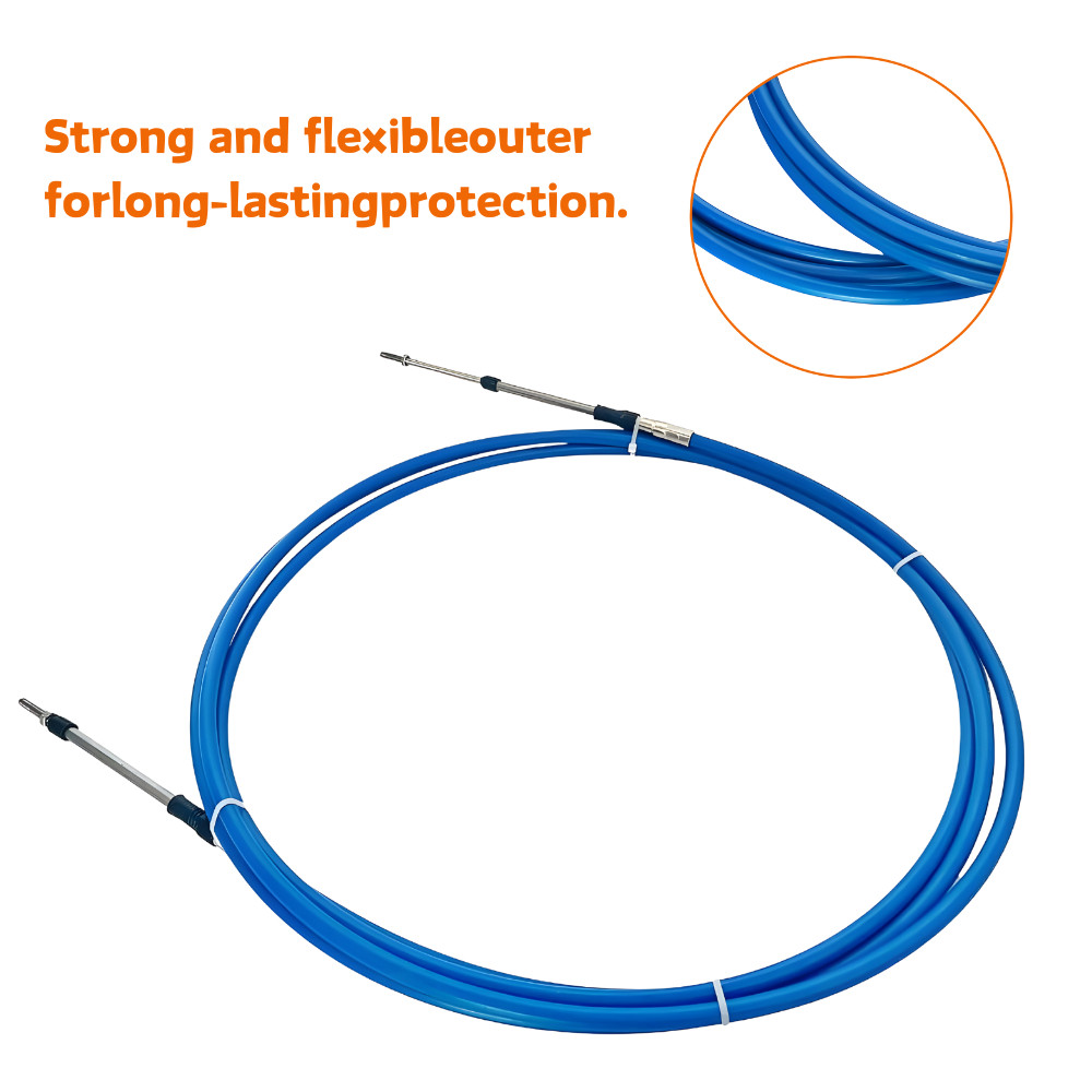 19FT 33C Outboard Throttle Control Cable Boat Shift Cable Universal for Yamaha