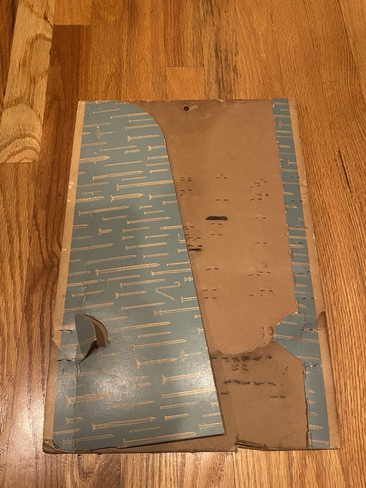 VINTAGE 1954 SALESMAN SAMPLE STRONGHOLD LINE INDEPENDENT NAIL PACKING - COMPLETE