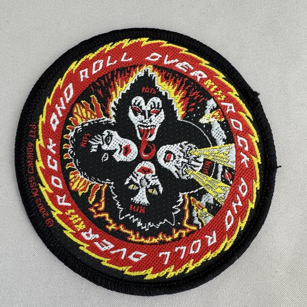 Kiss - Rock And Roll Over Woven Patch Official Rock Band Merch