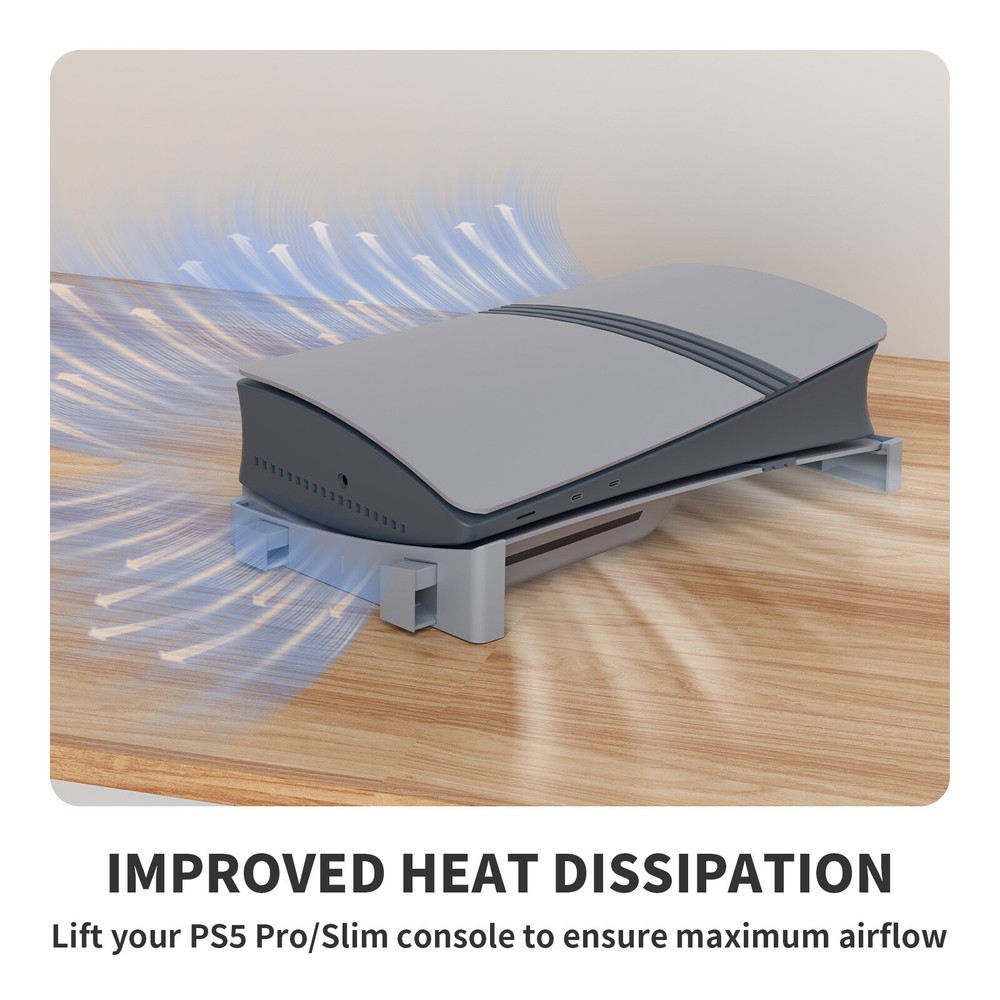 Disc Digital Horizontal Stand Placement Bracket For Sony PS5 Pro/Slim Console US