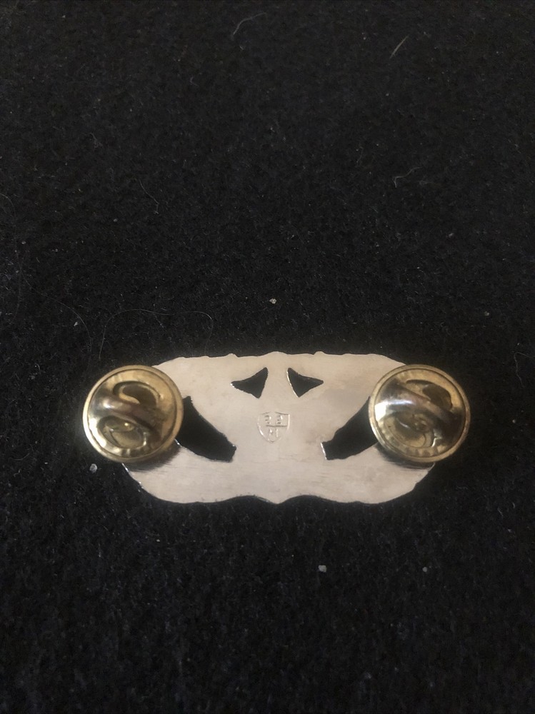 USAF Air Force Bright Silver Basic CIVIL ENGINEERING Badge pin Regular size new