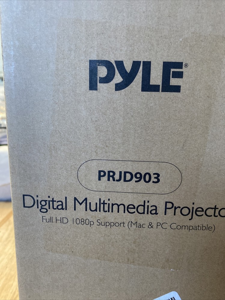 Pyle PRJD903 Pyle Digital Multimedia Projector, Full HD 1080p Support Mac & PC