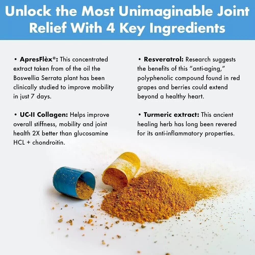 Pack of 2 Instaflex Advanced Joint Support Doctor Formulated 60 Capsules