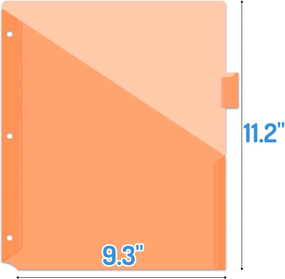 Multicolor 2-Pocket Binder Dividers, 48 Count