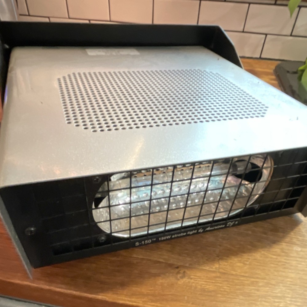 American DJ S-150 150W Halogen Strobe Effect Light Single Unit