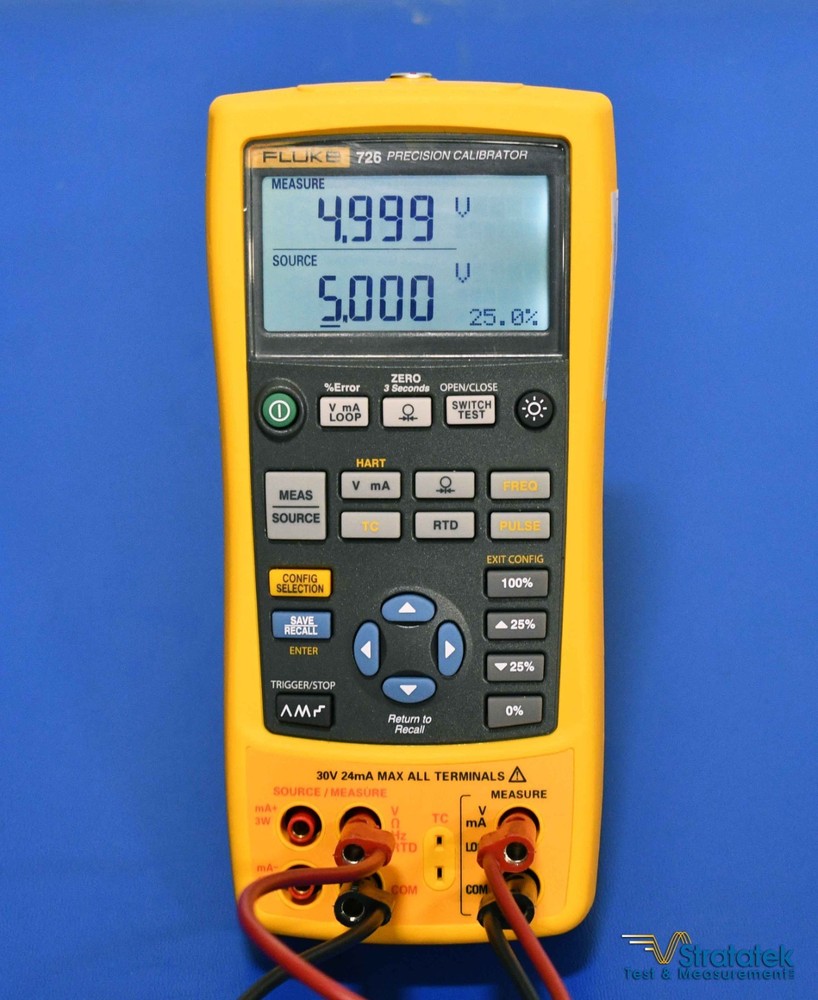 Fluke 726 Multifunction Process Precision Calibrator - NIST Calibrated with Data