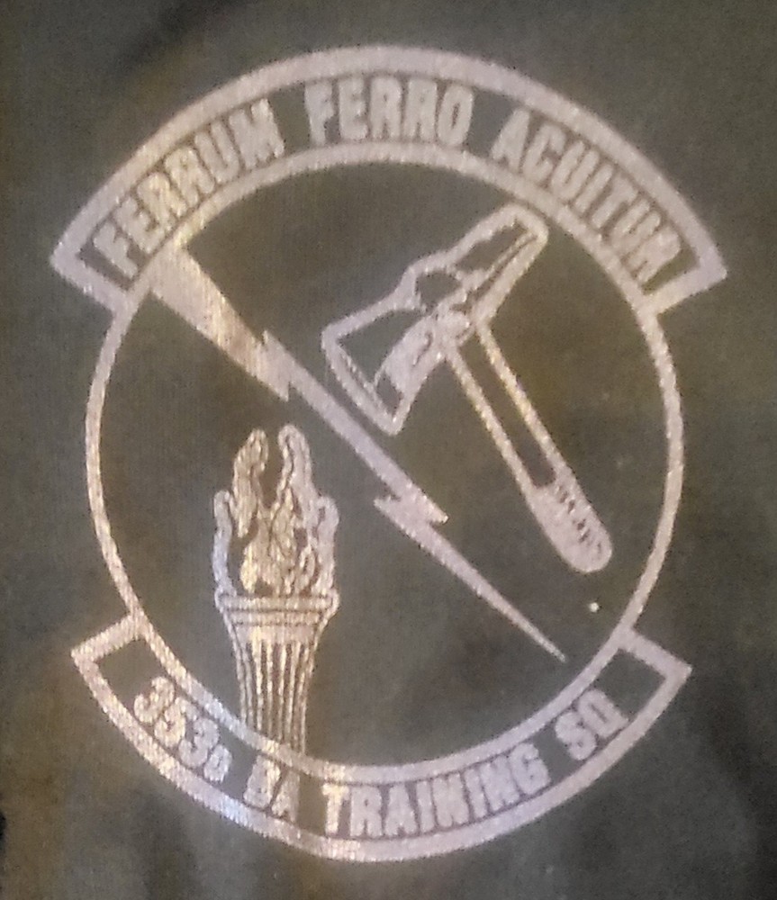 USAF 353d BA Training Squadron Black 1/4-Zip Pullover Size Medium