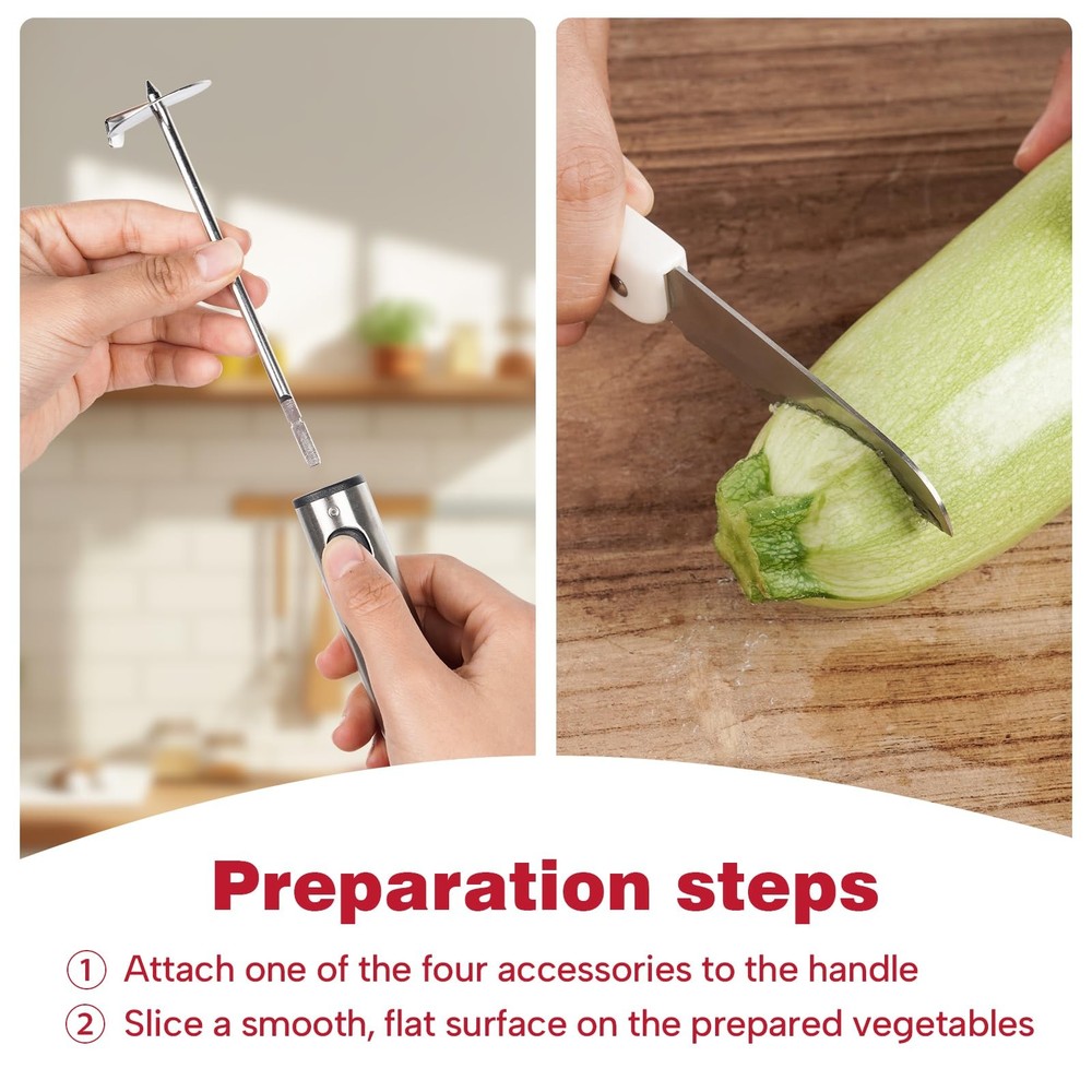 Multi-Purpose Veggie Drill - 4 Sizes Vegetable Corer Tool | Zucchini Corer & ...