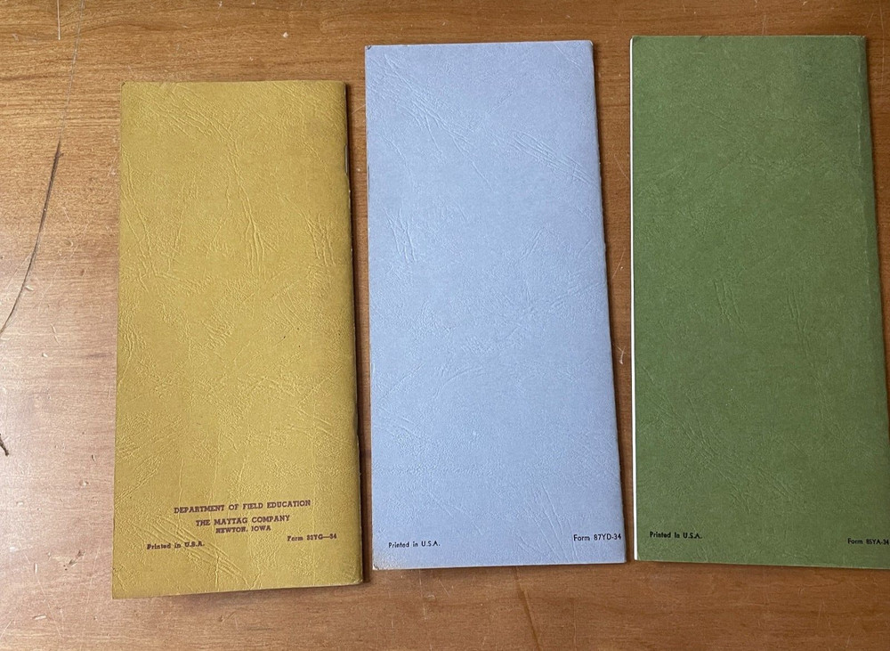 3 1964 Maytag Competitive Analysis Pamplets Washers & Dryers