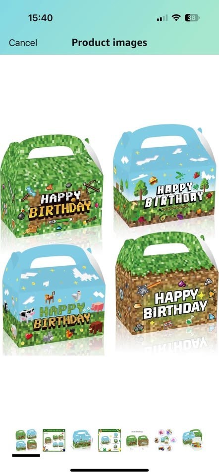Minecraft Themed Gift Boxes