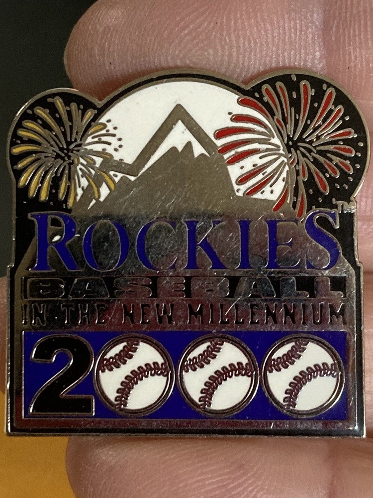 Rockies Baseball 2000 Millennium Lapel Pin EUC K534