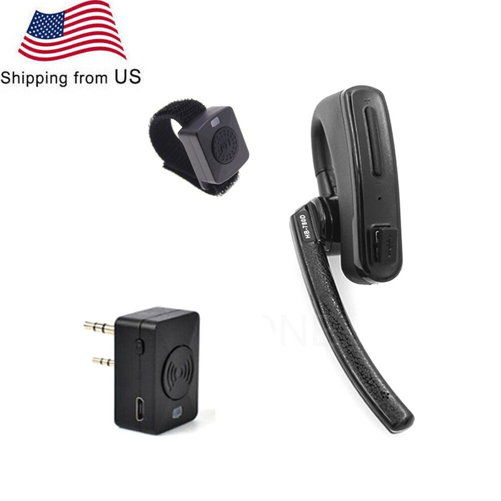 Wireless Hands-free PTT Bluetooth Earphone K1 Plug For UV-82 UV-5R Walkie talkie