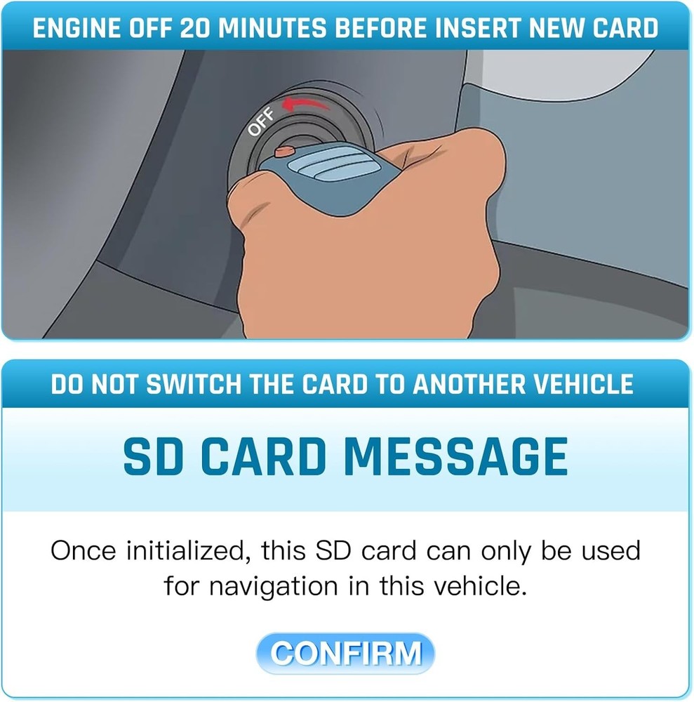 2025 Latest A15 Navigation SD Card Map Compatible with Sync 2 Ford & Black.
