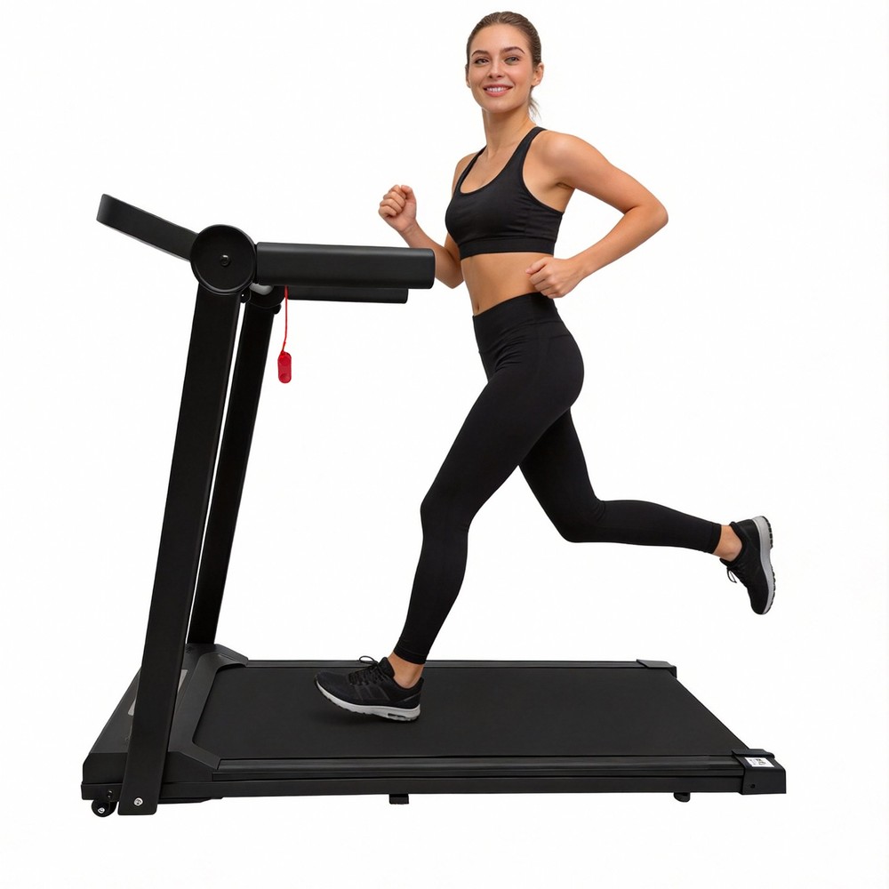 Foldable Under-Desk Treadmill for Home Use, Remote-Controlled with LED Display