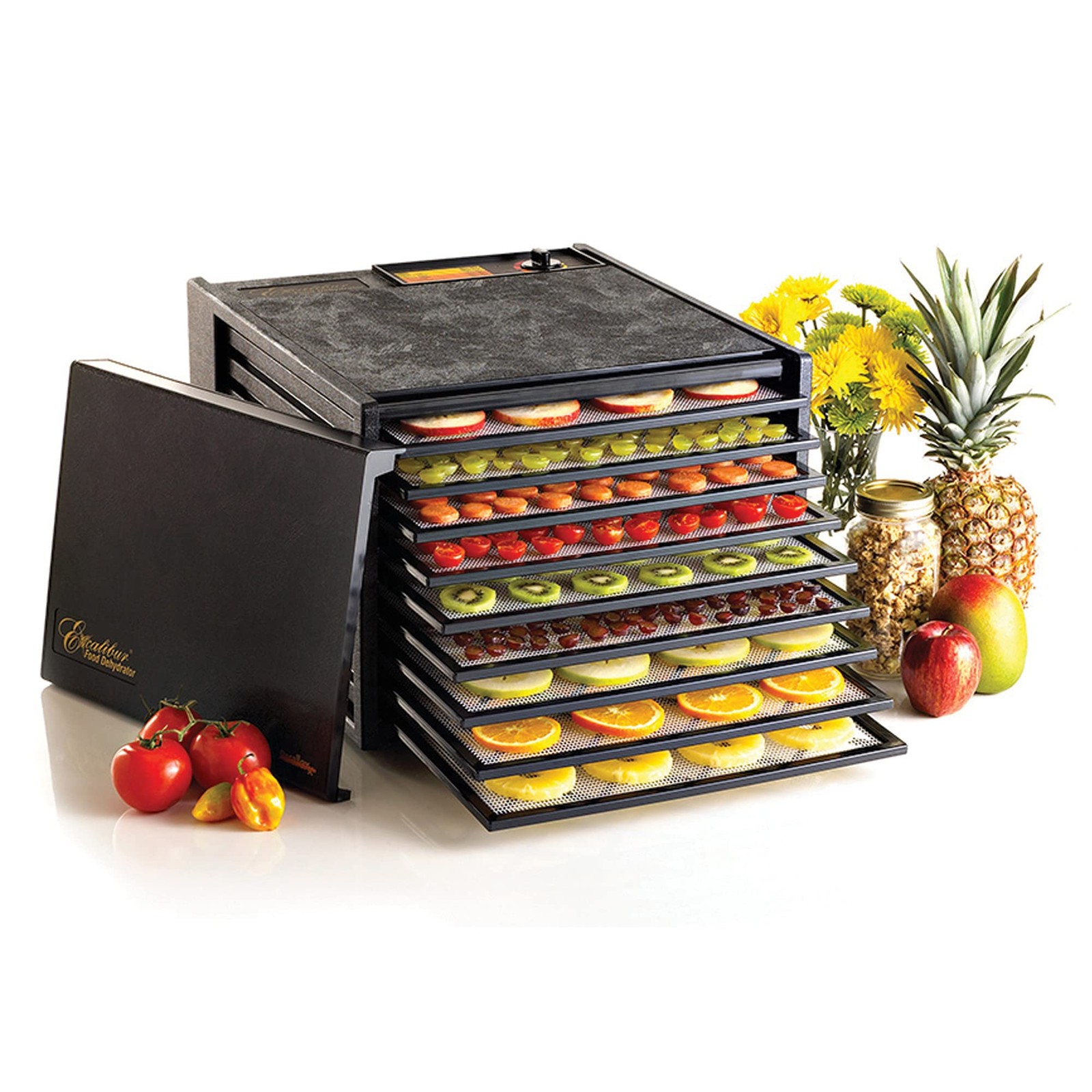 Excalibur 9-Tray Deluxe Dehydrator, Black, 3900B