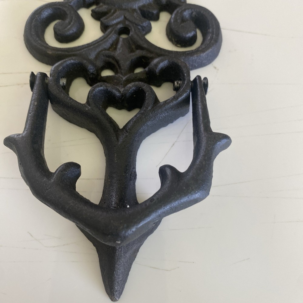 Cast Iron Antique Style Black Heavy Solid Door Knocker