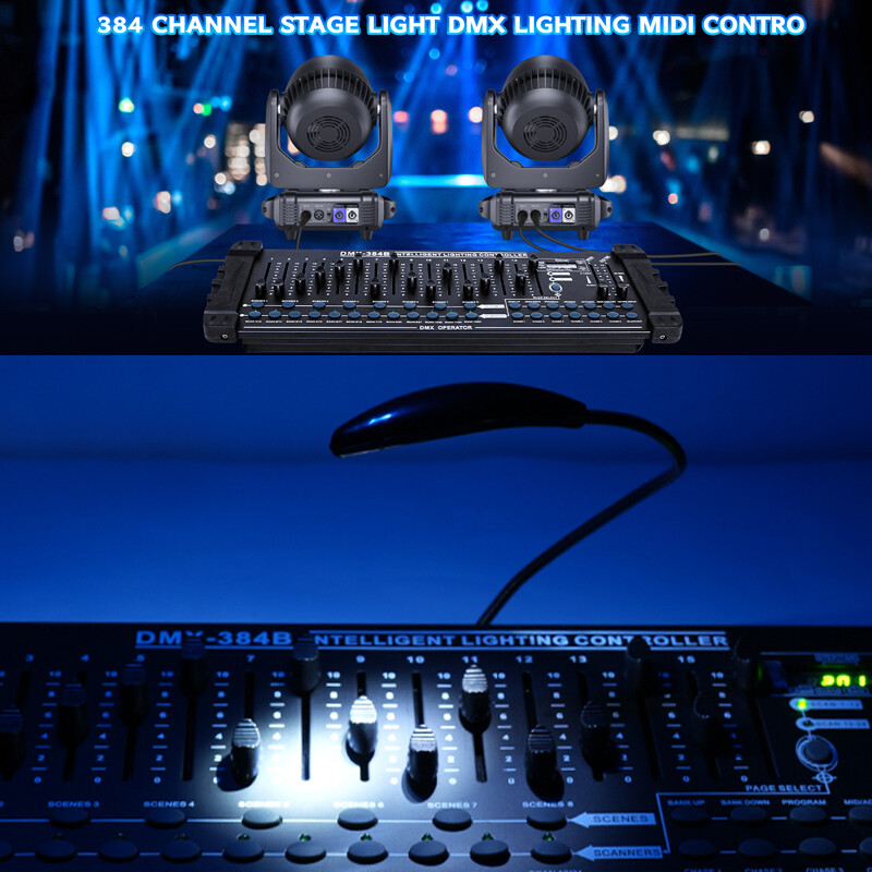 DMX 512 384 Channels Operator Console Controller For Stage Lighting DJ Party US