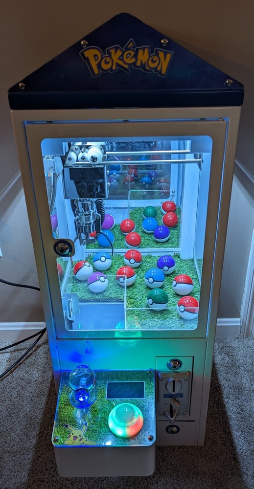 Pokemon Themed Arcade Mini Claw Crane Machine 110v Bar Top Charizard Blastoise