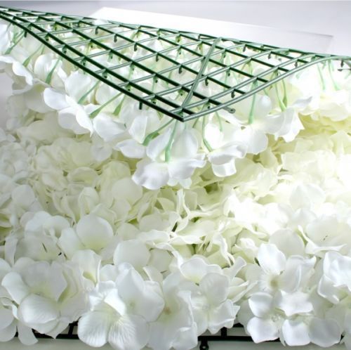 5x Plastic Flower Wall Panel 40 x 60cm