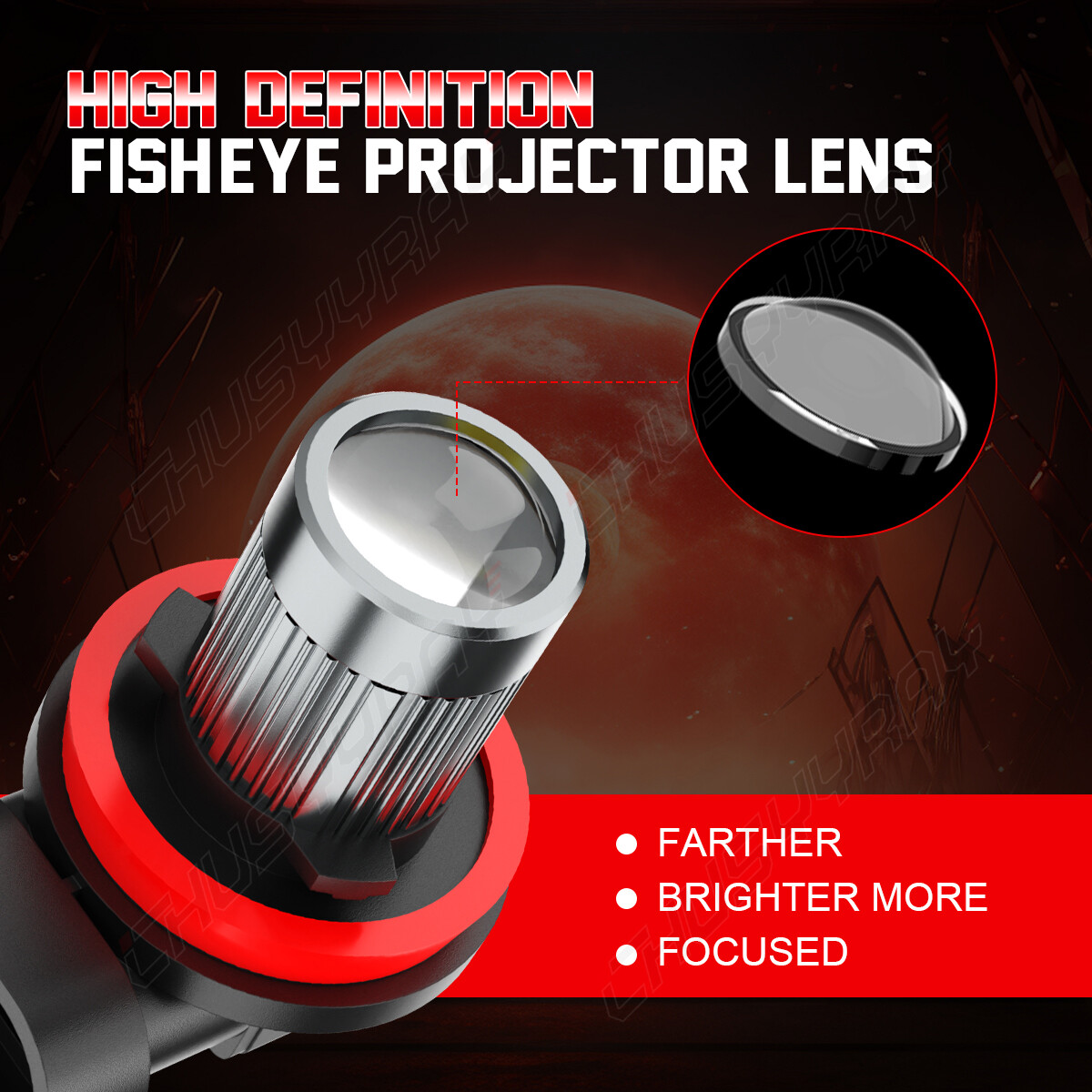 For Kawasaki ZX1400A Ninja ZX14 2006 2007 4x H11 H9 Lamp LED Headlight Bulbs Kit