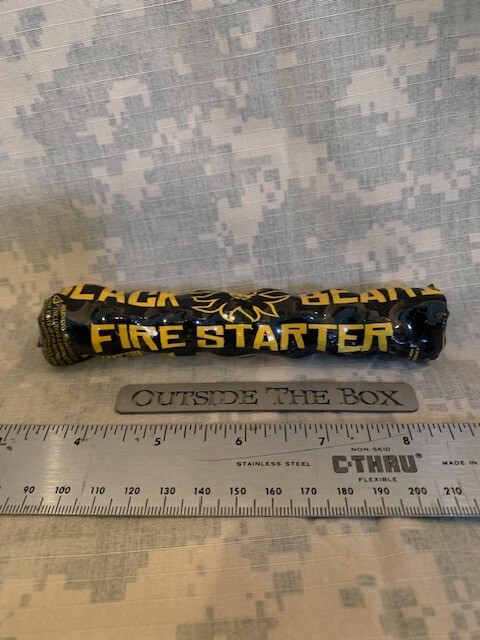 Black Beard Fire STARTER - (1) Fire Starter - Made in the USA!  Makes 50+ fires!