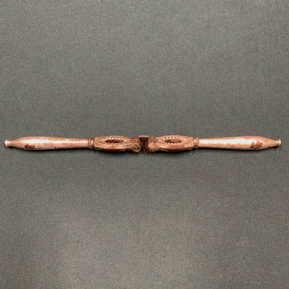 ANTIQUE REVERSiBLE PLATED STEEL NUTCRACKER NUT SHELL CRACKER