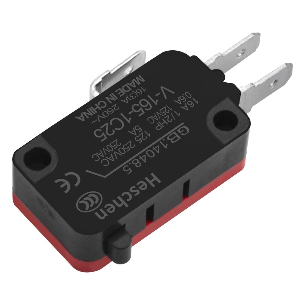 Heschen Micro Switch, V-16-1C25, SPDT, Pin Button Type, 16A 250VAC, 5PCS