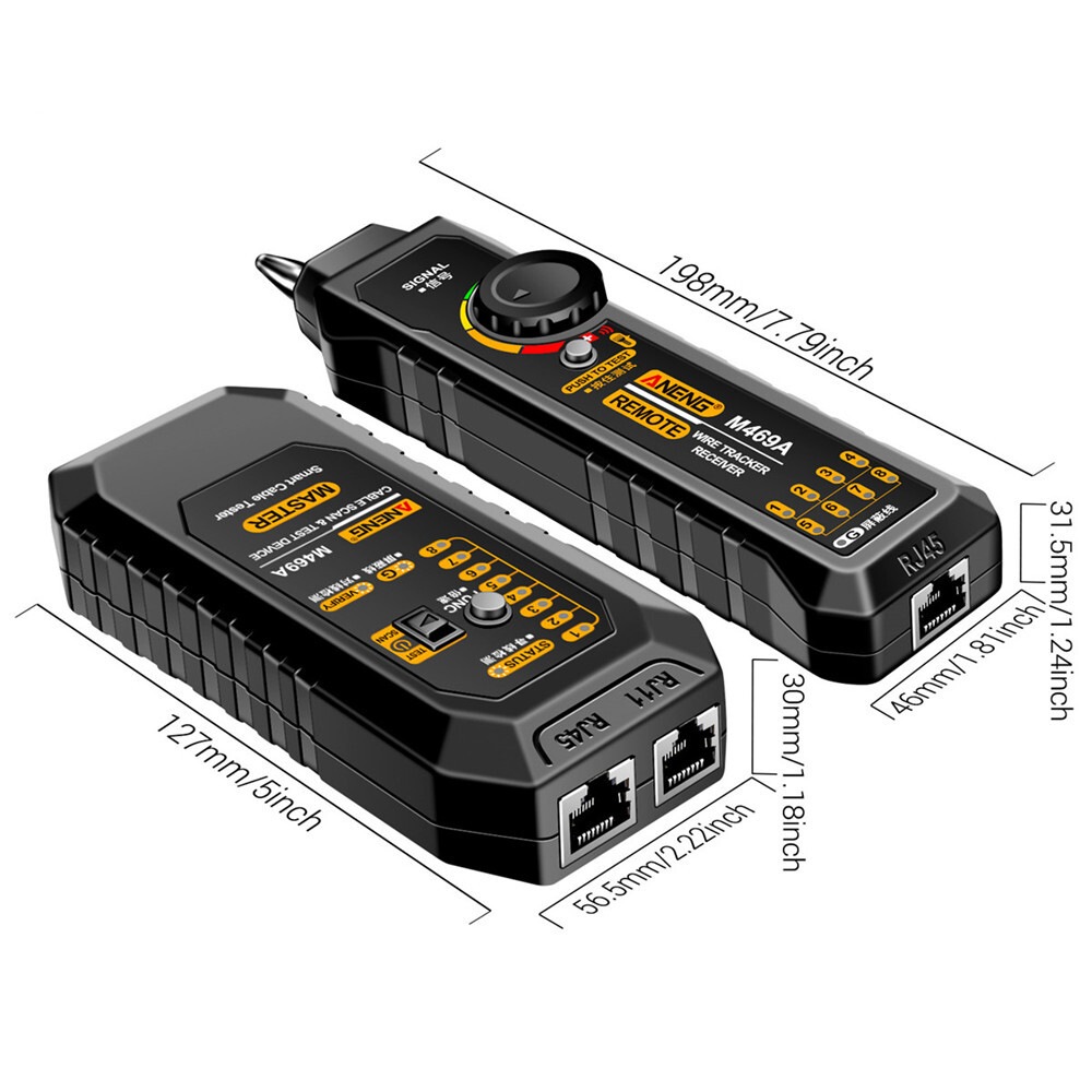 ANENG M469A Multifunctional RJ45 RJ11 Network Cables Tracker Networking Analyzer