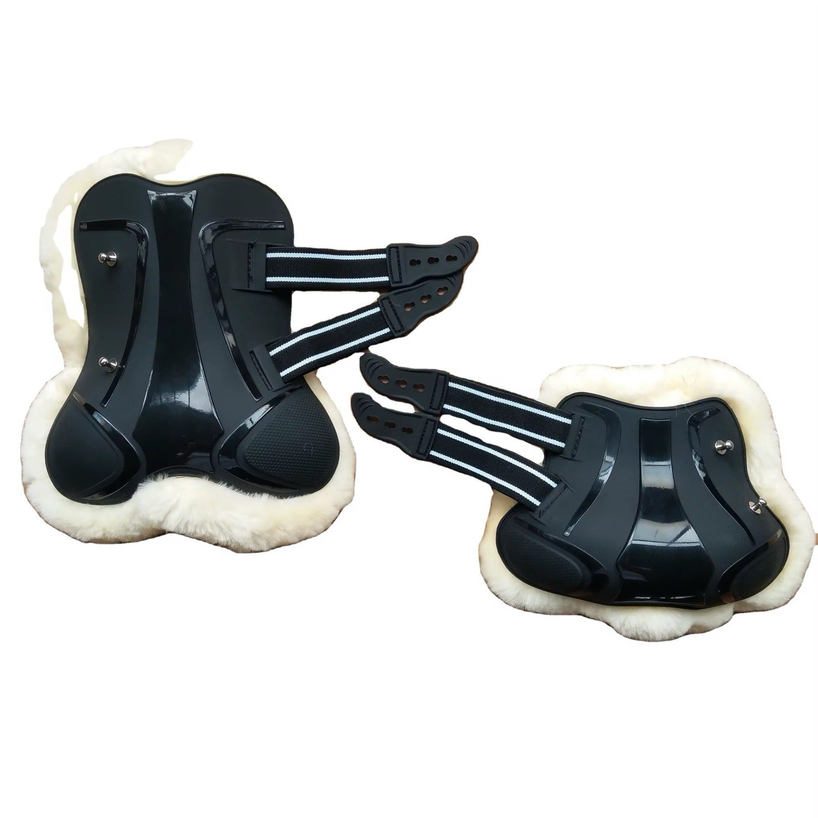 NEW Horse Tendón Boots with Full Australian Merino lambskin Set of 4