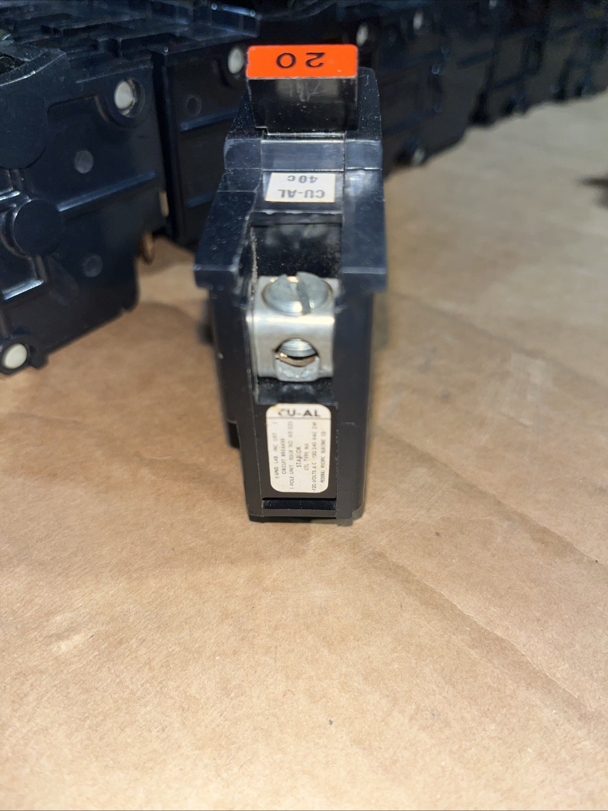 Federal Pacific FPE Stab-Lok 20A NA120 "THICK" Type NA Red HANDLE NA20