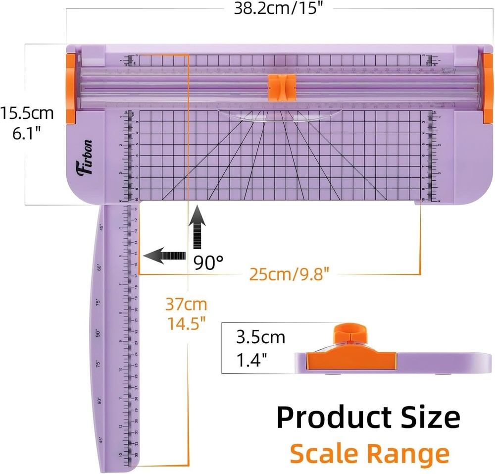 Effortless 12 Inch Titanium Paper Trimmer - Perfect for Scrapbooking & Crafts