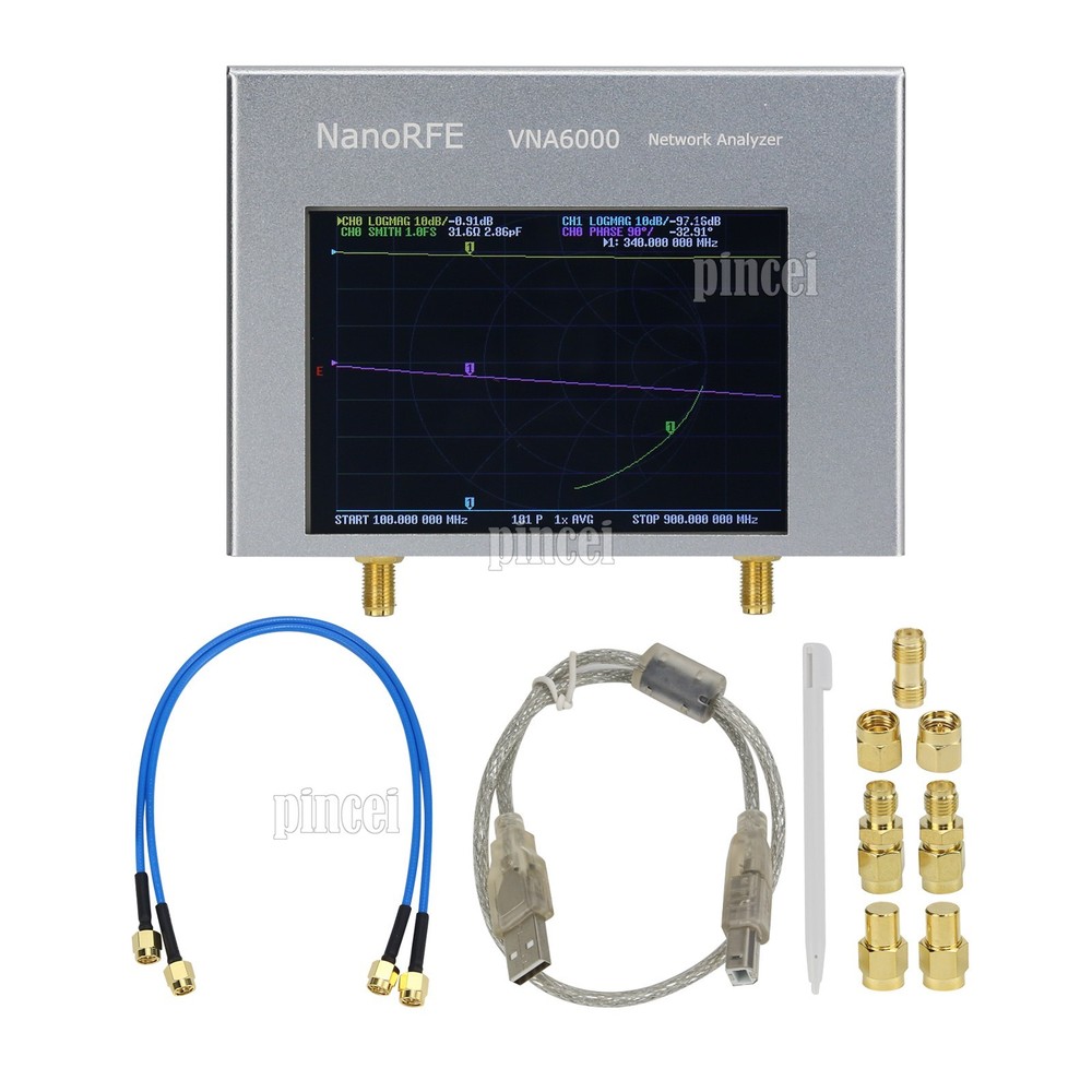 VNA6000-A Two Port 6GHz Portable Vector Network Analyzer with 95dB Dynamic Range