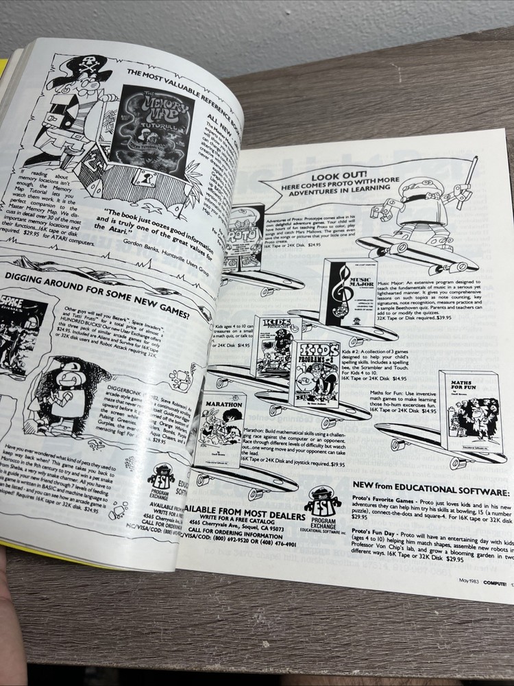Compute! Magazine May 1983 Atari Commodore CPM Gaming Software Ads Articles etc