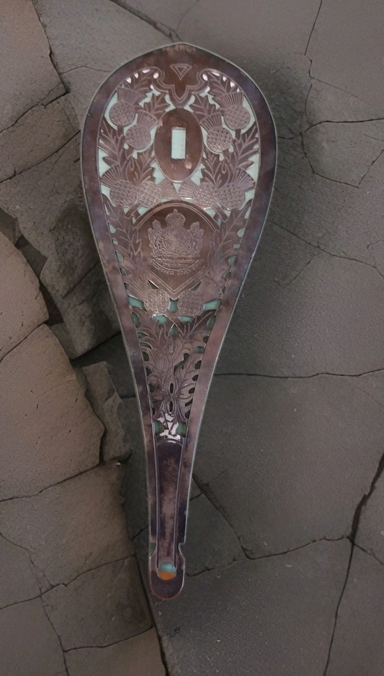 British English Scotland Scottish 1880 Thistle Basket Hilt Guard Part Repo