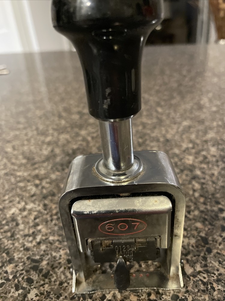 Regal 607 numbering machine vintage