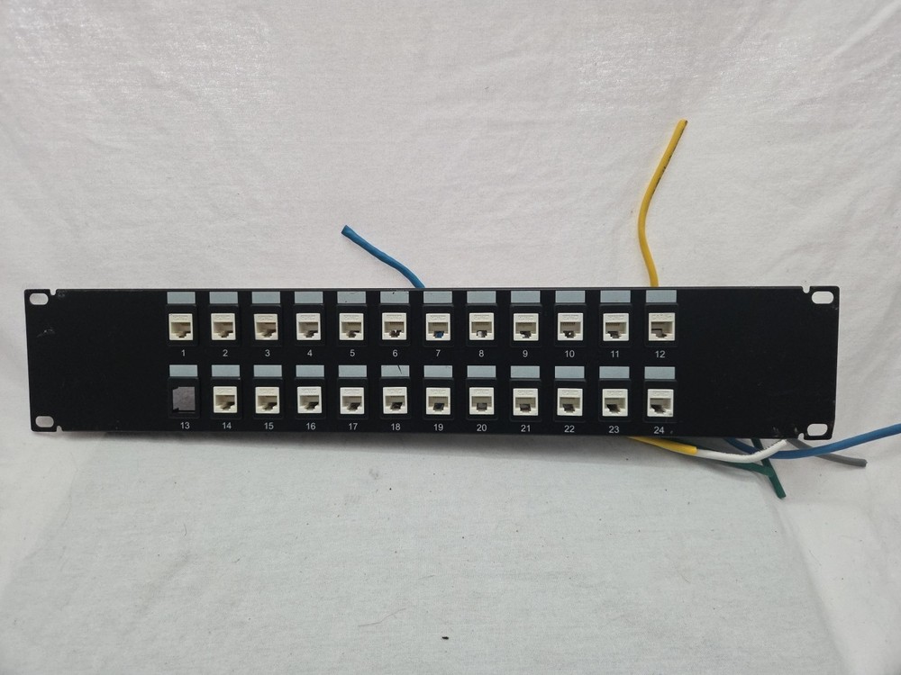 24-Port Blank Keystone/Multimedia Patch Panel