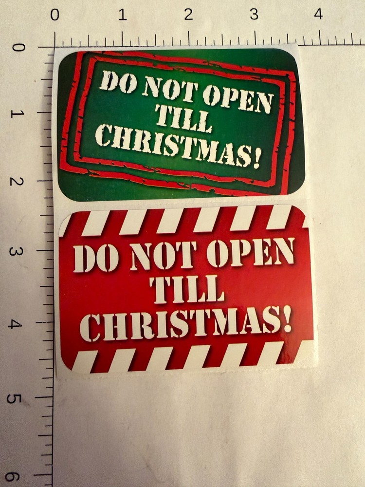 STICKER SHEET: Christmas package labels