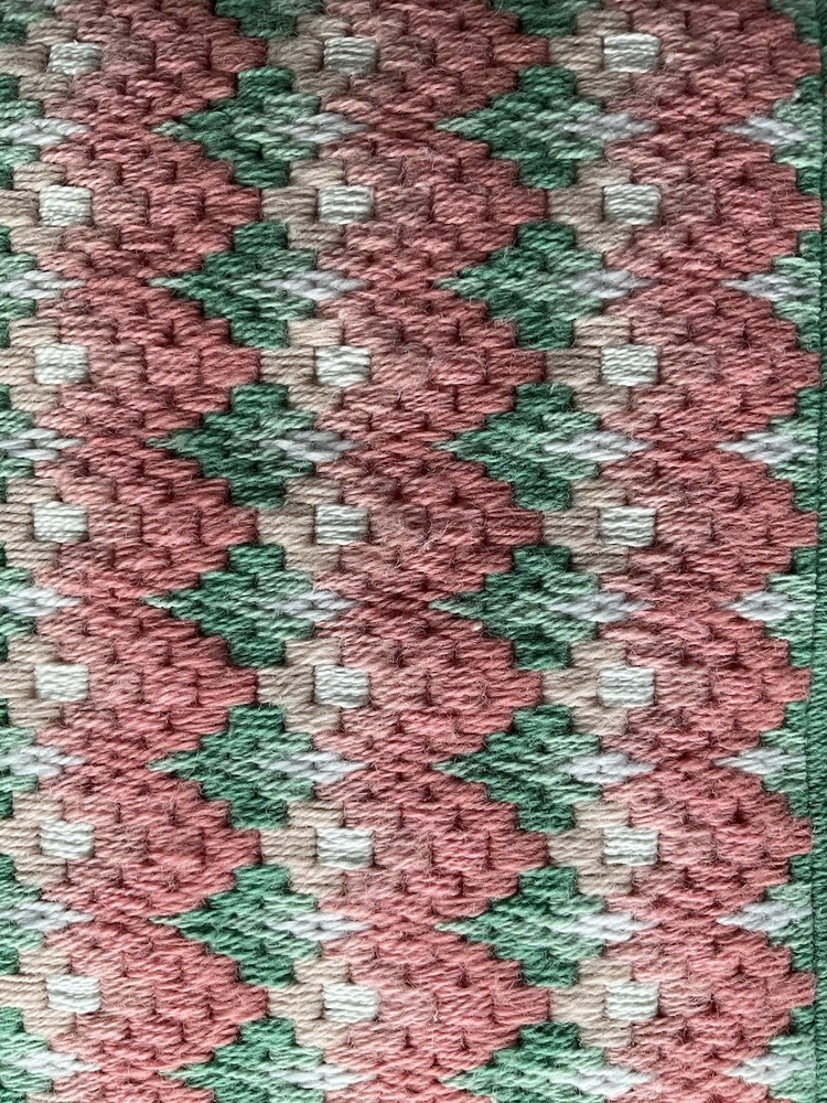 Vintage Bargello Needlepoint Pillow