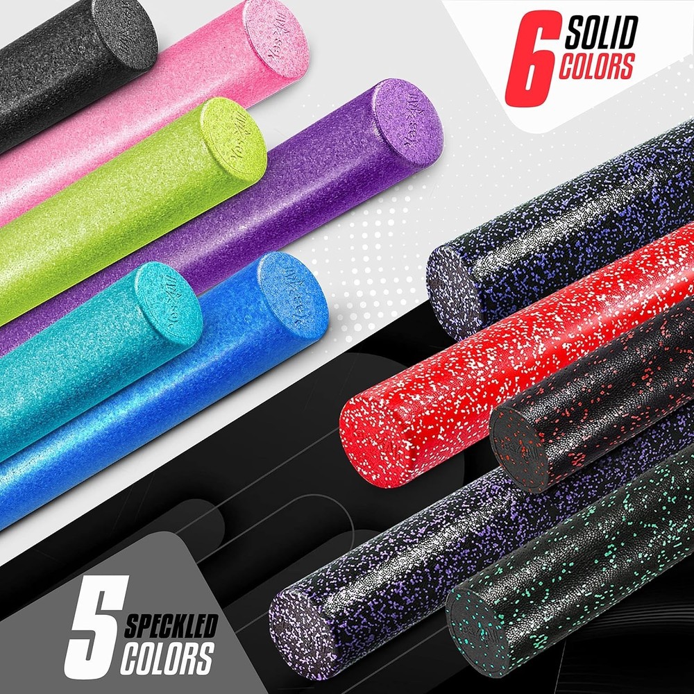 High-Density EPP Round Back Roller Foam, Exercise Foam Roller for Yoga, Pilat...