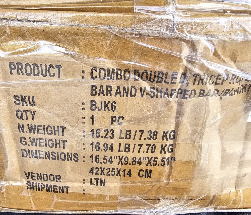 Cable Machine Attachments - Triceps Straight Bar V Bar LAT Pulldown Attachments