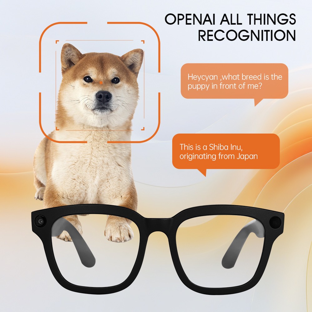 4k Smart AI Glasses for Men, Women, 8 MP Camera, Open-Ear Speakers, 1080p HD