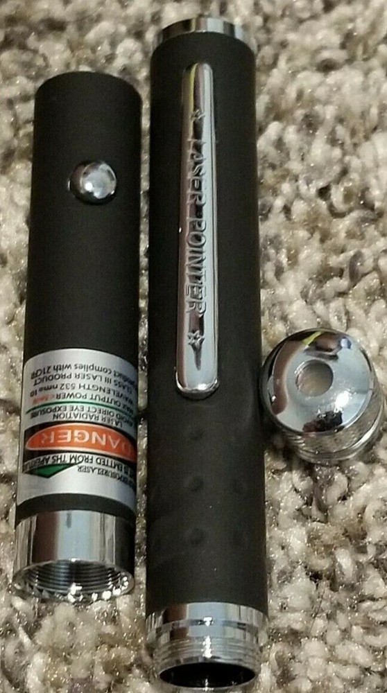 Green Laser pointer with removable Cap Pattern or straight beam