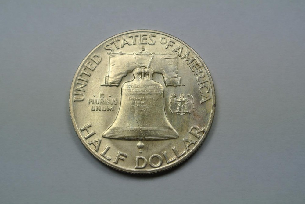 1949-D CH BU Franklin Half Dollar, Original Tone - C1302