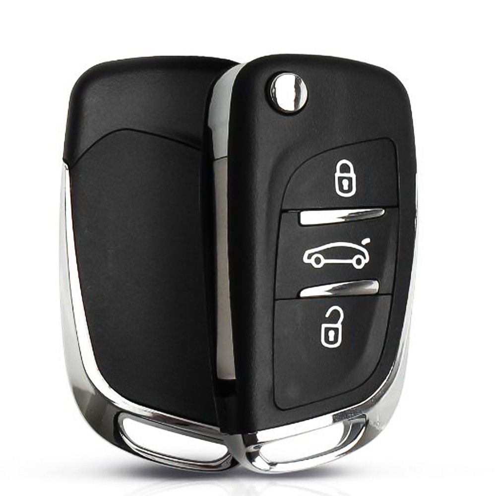 Flip Key Shell Case Refit for CITROEN Xrasa Picasso C2/3/4/5/6/8 Remote 3 BTN B