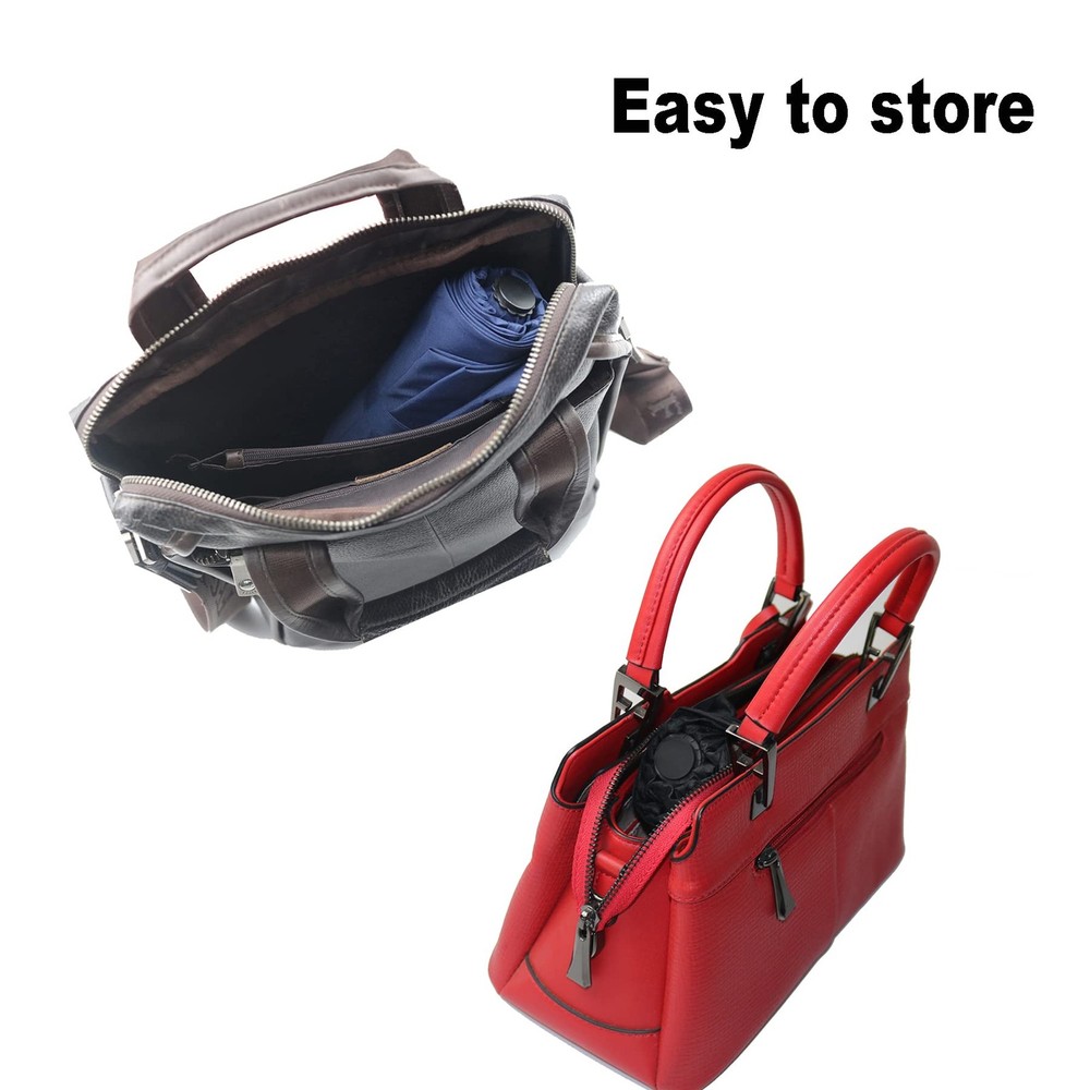 NPCQUN Travel Essentials Umbrella Windproof Compact Collapsible Light, Automatic
