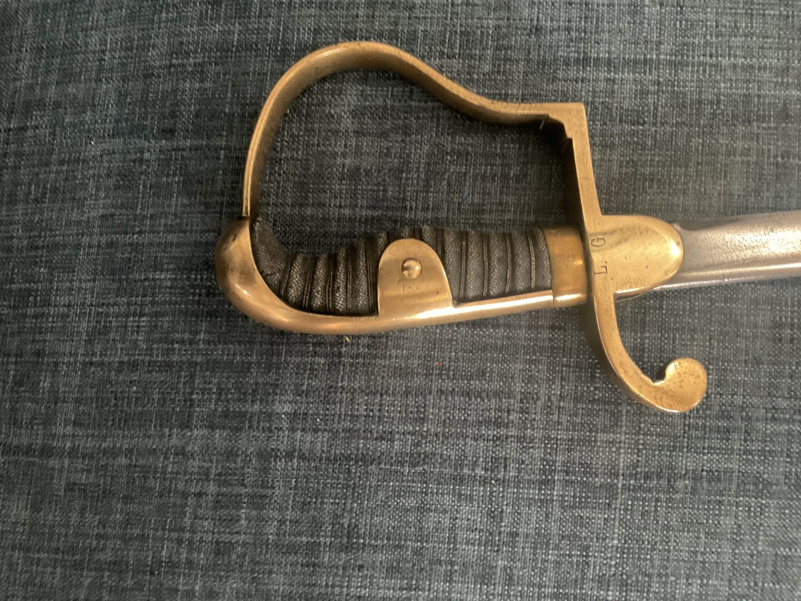 Imperial German Officer's Sword dated 1888 with Officer's initials on the hilt